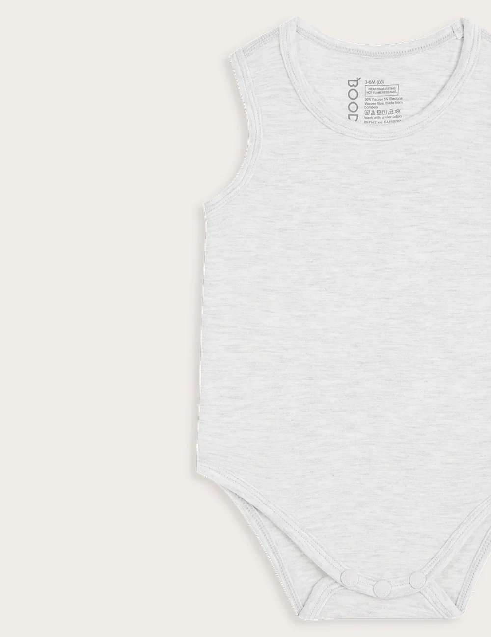 Baby Bodysuit - Heather Grey - Image 3