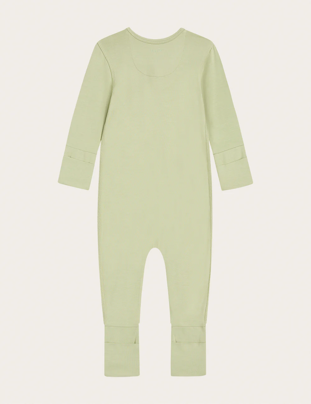 Baby Long Sleeve Romper - Sage - Image 2