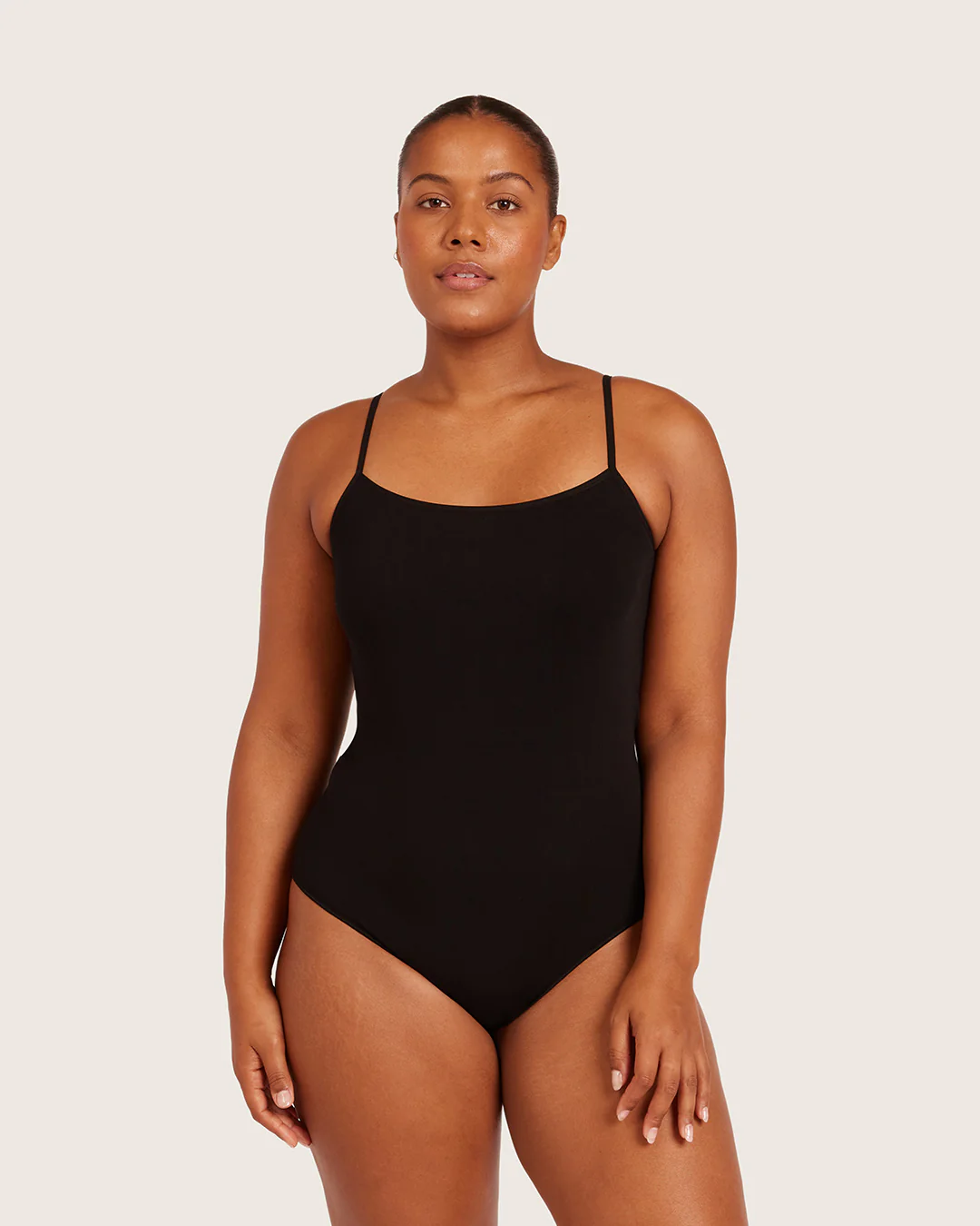 Base Layer Cami Bodysuit - Black - Image 4