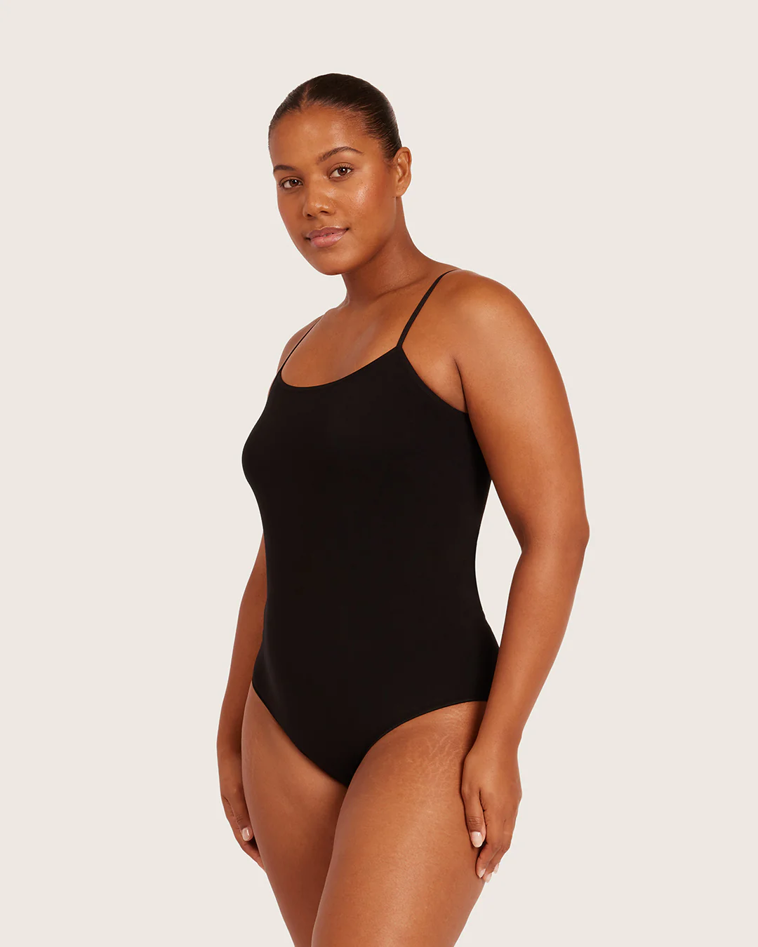 Base Layer Cami Bodysuit - Black - Image 5