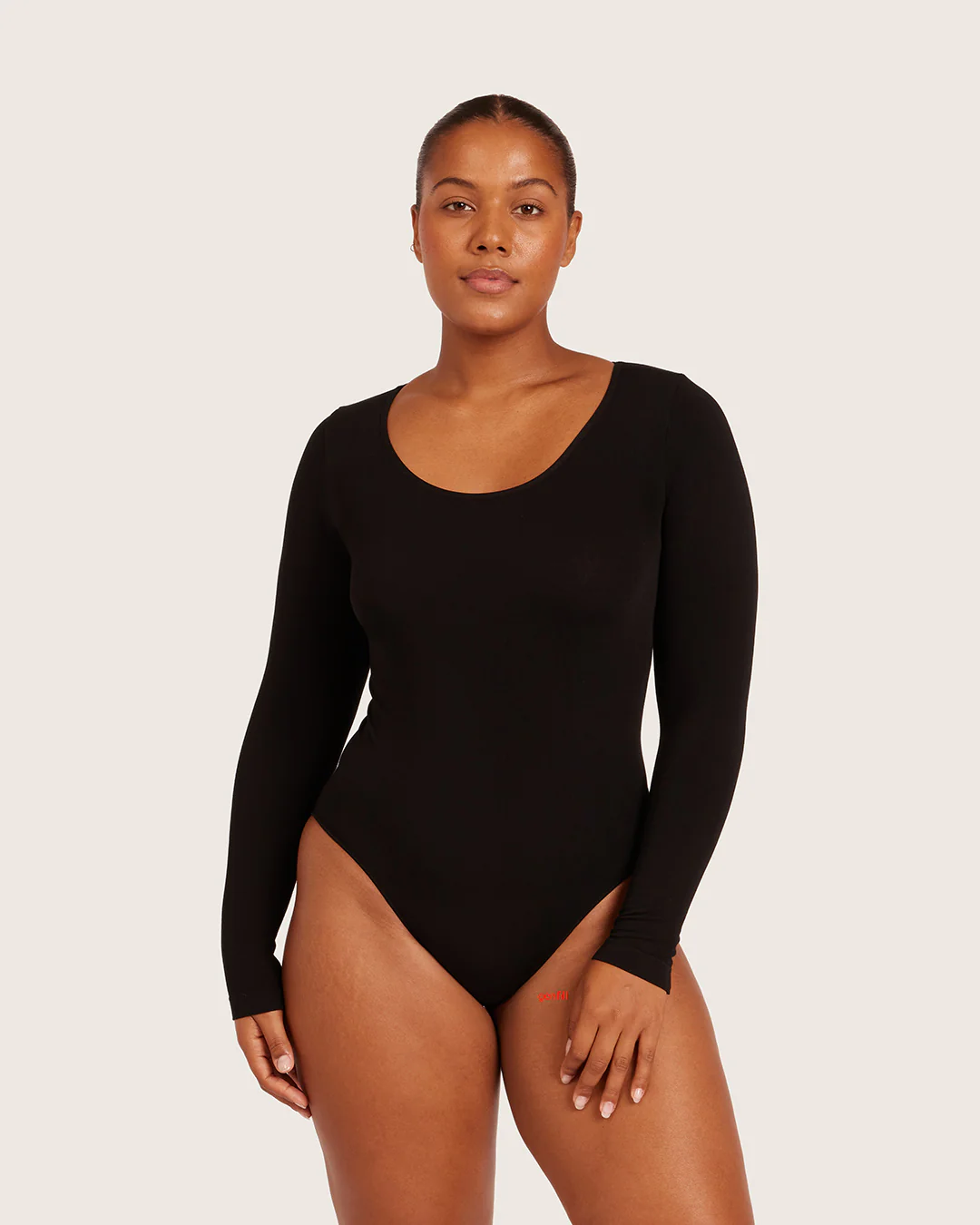 Base Layer Long Sleeve Bodysuit - Black - Image 6