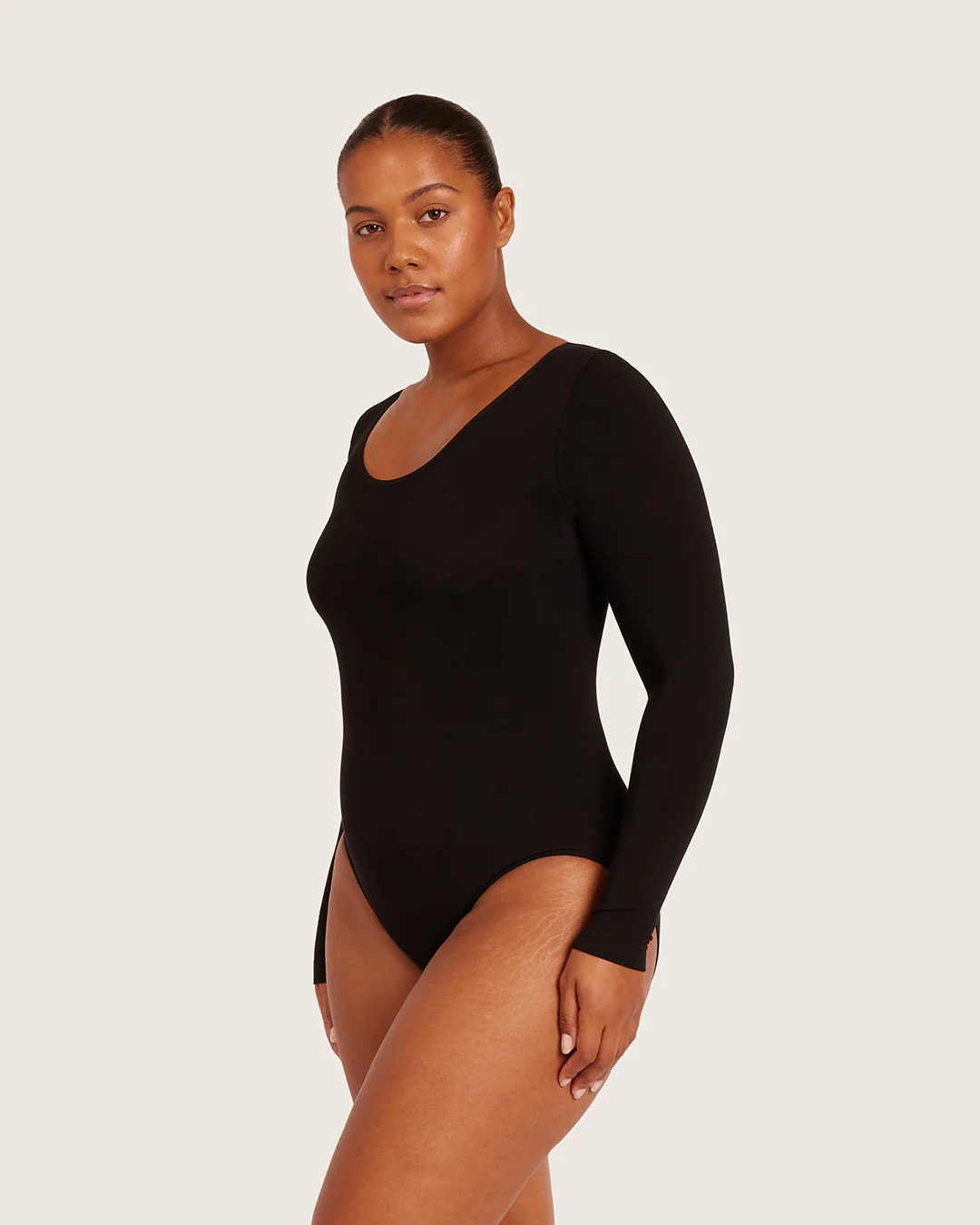 Base Layer Long Sleeve Bodysuit - Black - Image 7