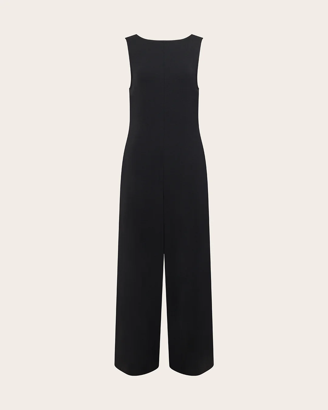 Boat Neck Jumpsuit - Black - Image 20