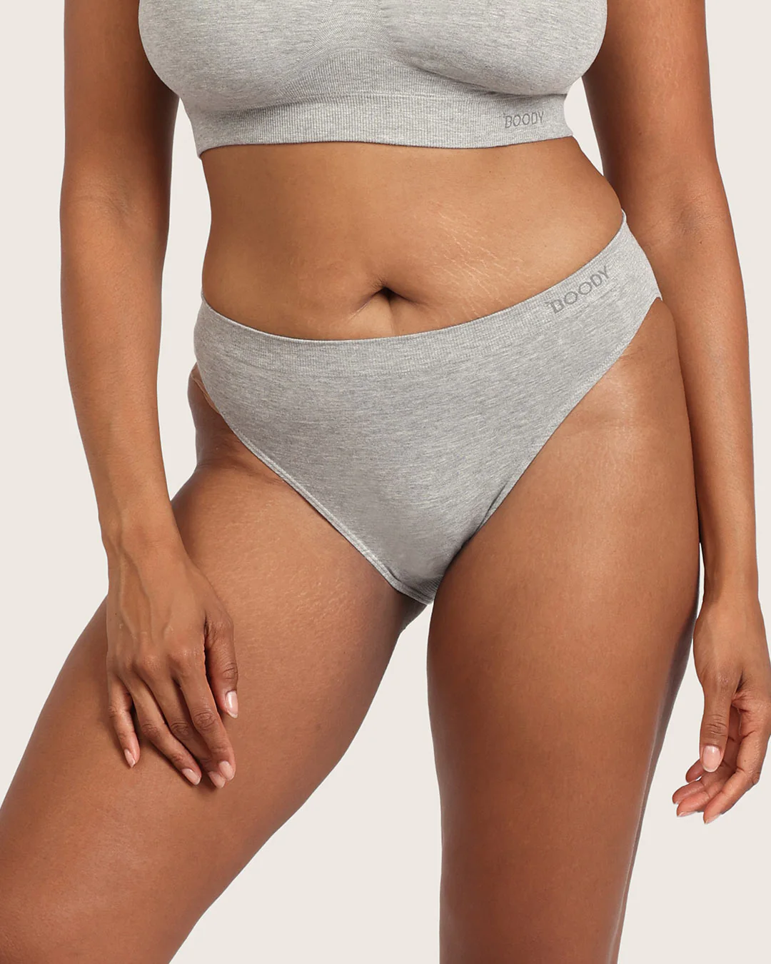 Classic Bikini - Light Grey Marl - Image 7