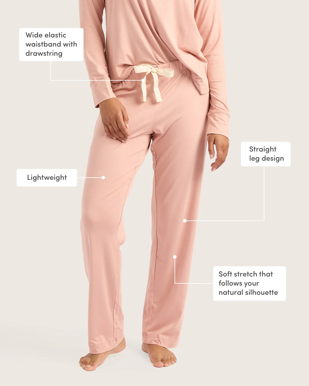 Cozy Sleep Set - Dusty Pink - Image 4