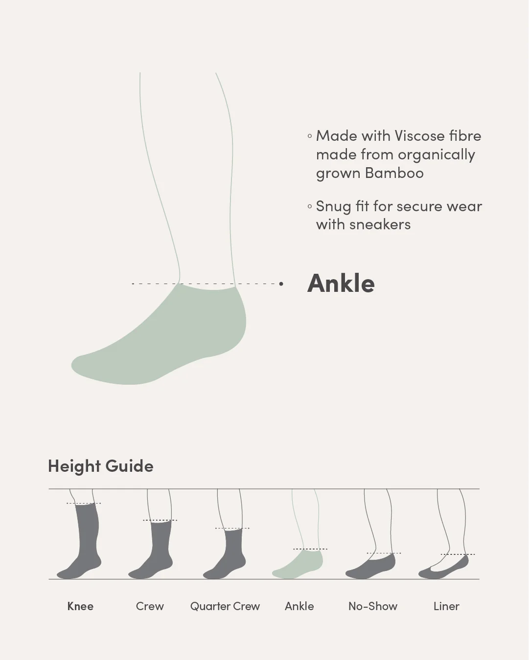 Cushioned Ankle Socks - Black - Image 2