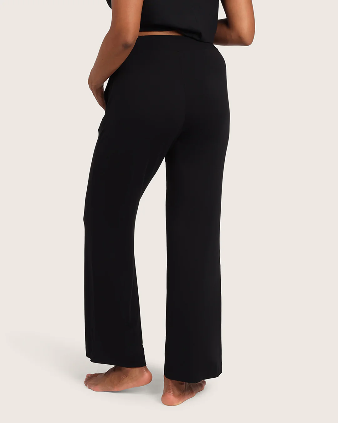 Downtime Wide Leg Lounge Pants - Black - Image 7