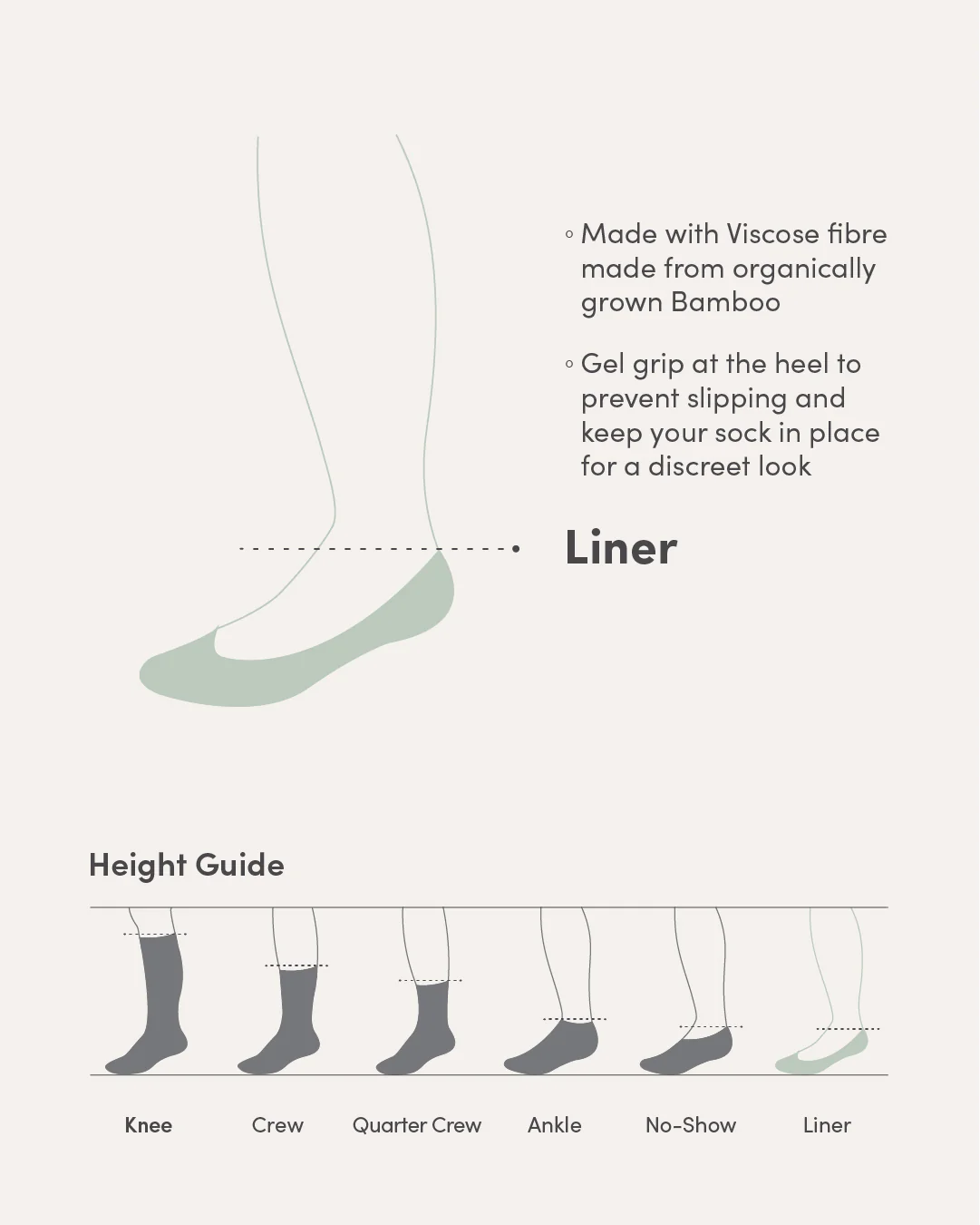 Everyday Liner Socks - Shell - Image 2