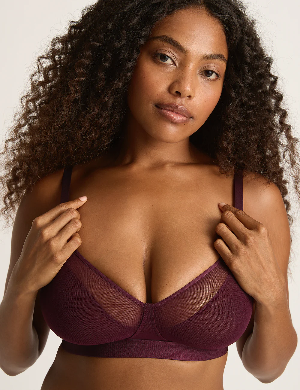 FreeMesh Full Bust Wireless Bra - Fig - Image 9