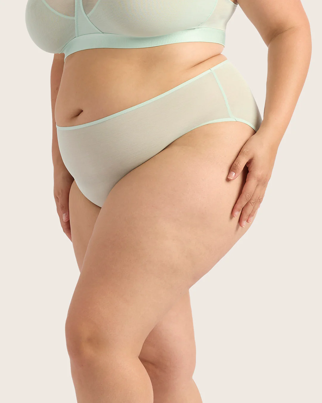 FreeMesh High-Cut Full Briefs - Mint - Image 9