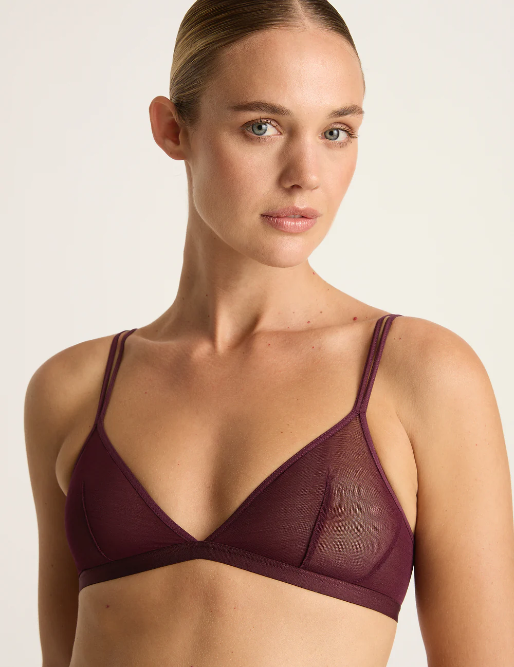 FreeMesh Triangle Bralette - Fig - Image 4