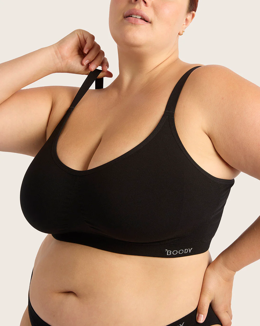 Full Bust Wireless Bra - Black - Image 10