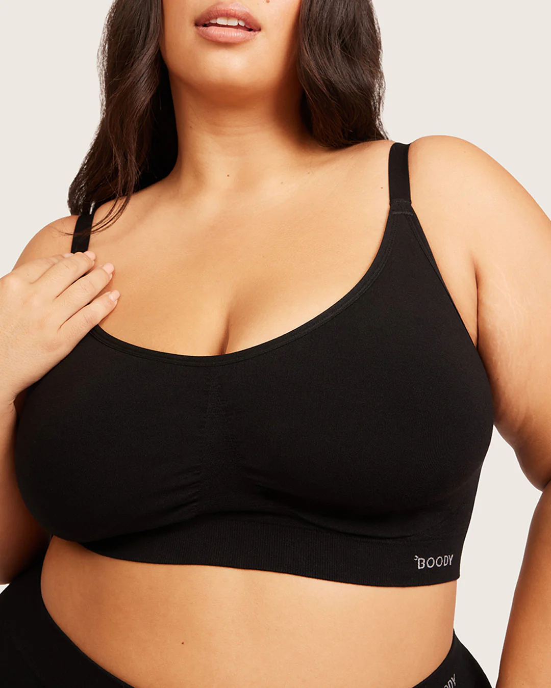 Full Bust Wireless Bra - Black - Image 16