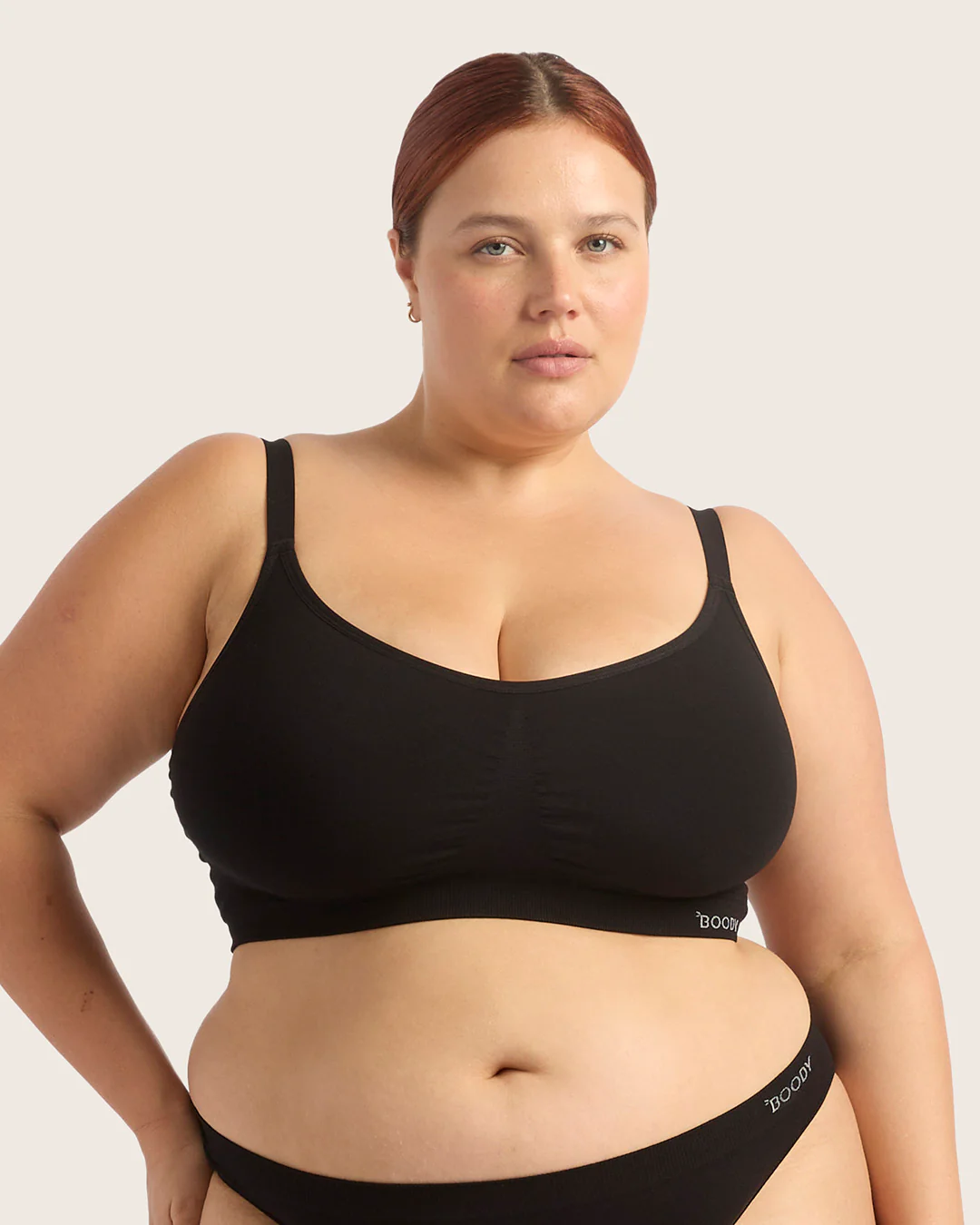 Full Bust Wireless Bra - Black - Image 7