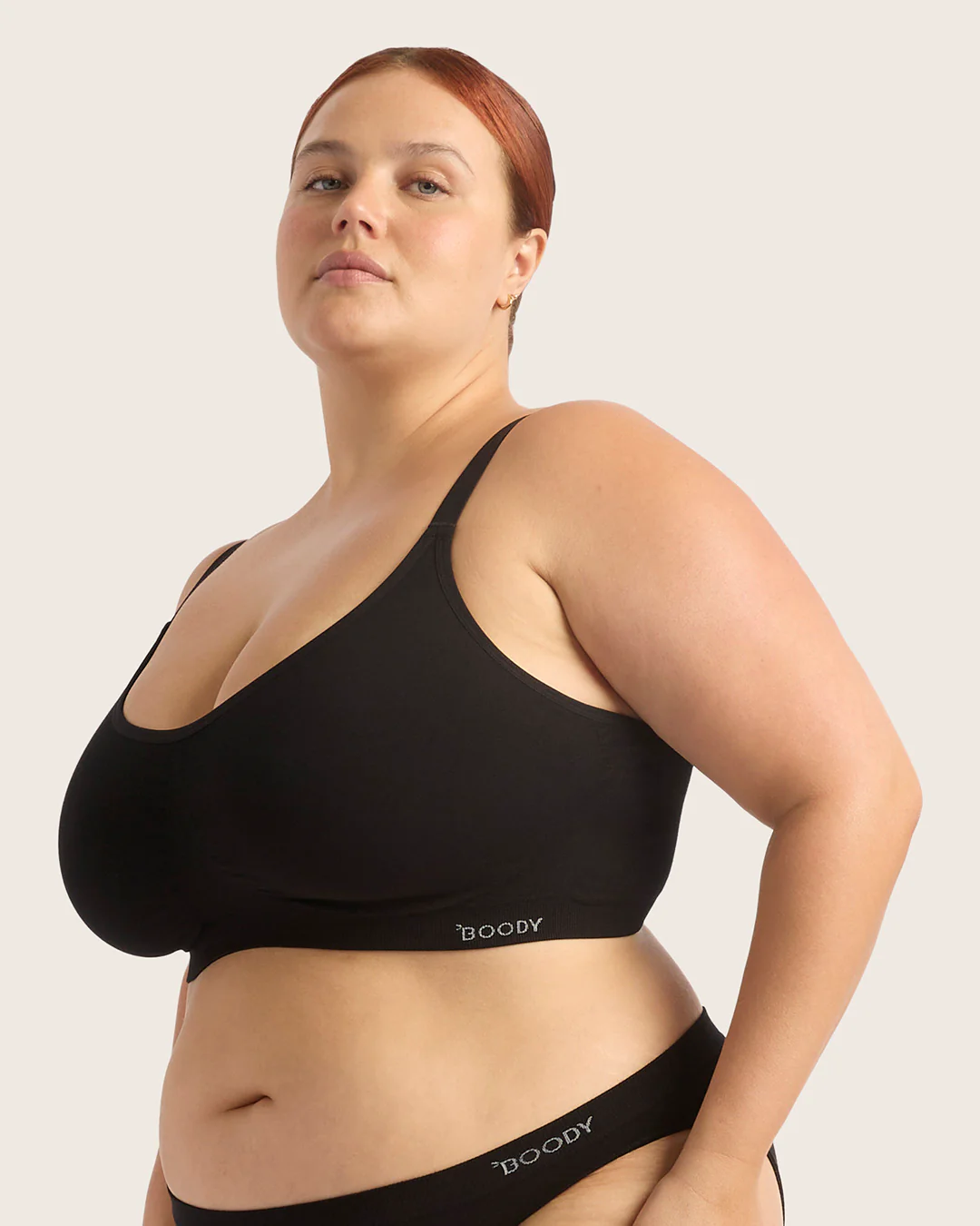 Full Bust Wireless Bra - Black - Image 8