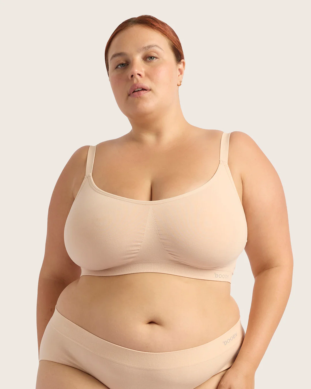 Full Bust Wireless Bra - Shell - Image 11