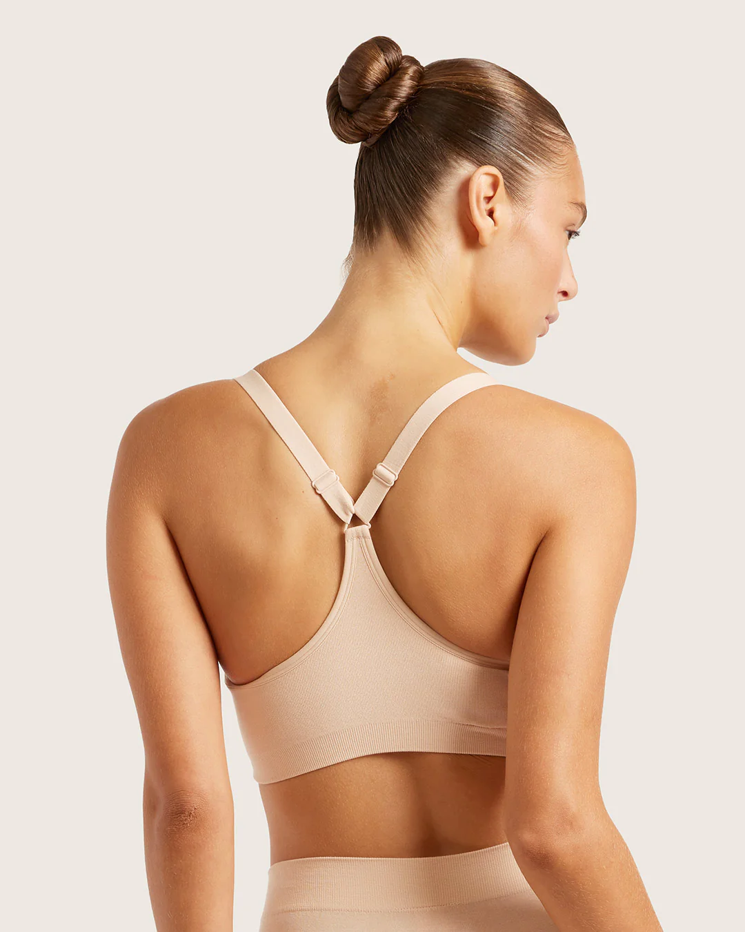Full Bust Wireless Racerback Bra - Shell - Image 14