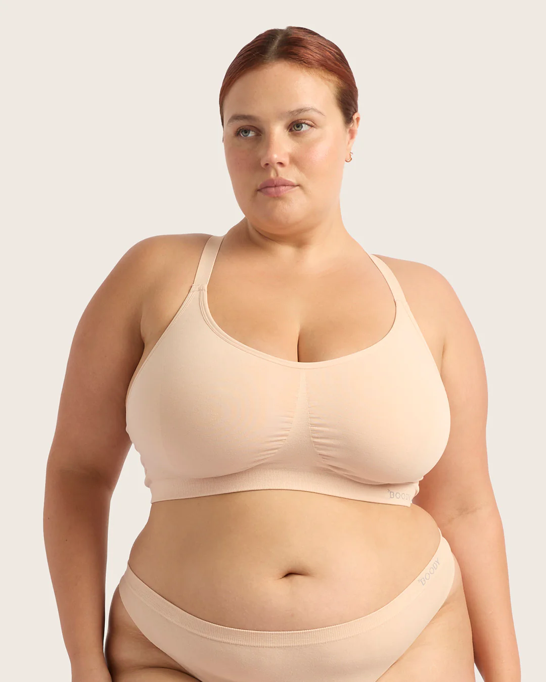 Full Bust Wireless Racerback Bra - Shell - Image 15