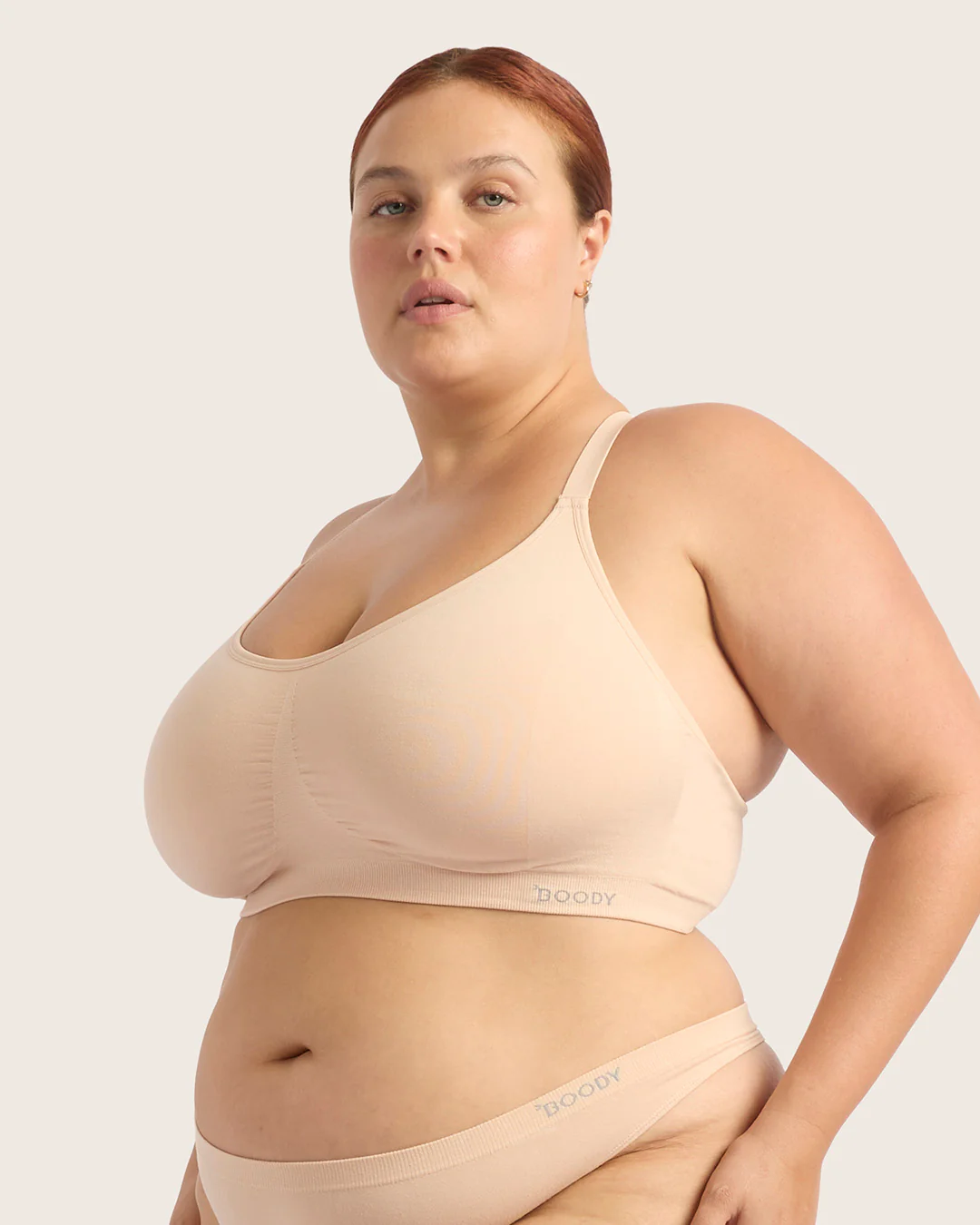 Full Bust Wireless Racerback Bra - Shell - Image 16