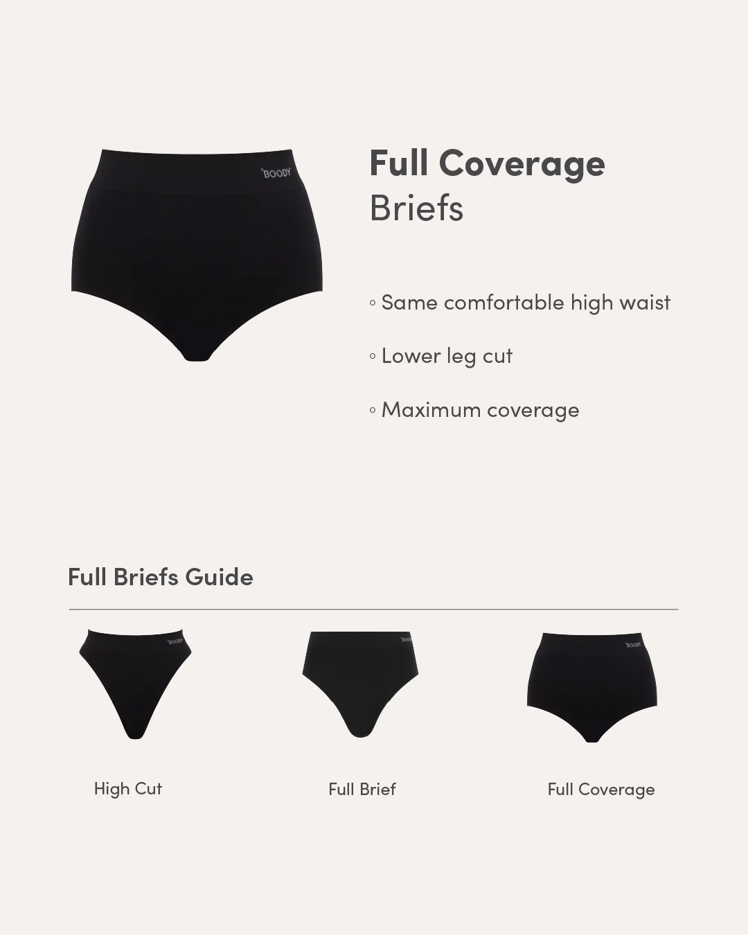 Full Coverage Briefs - Black - Image 27
