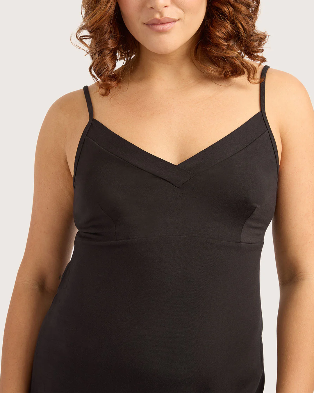 Goodnight Slip Sleep Dress - Black - Image 10