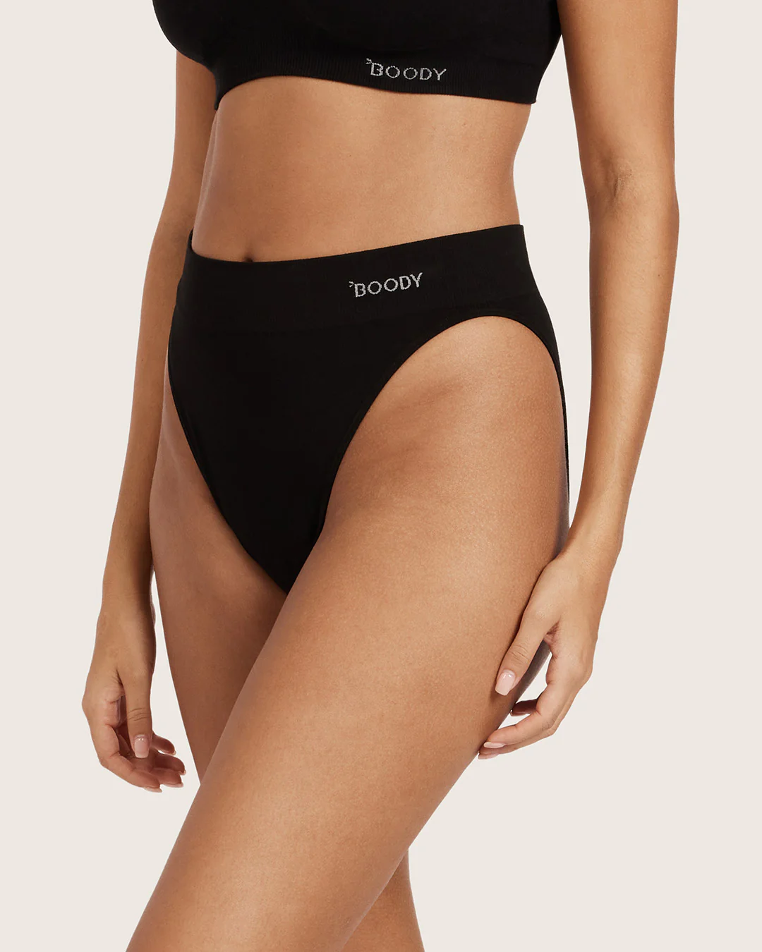 High Cut Full Briefs - Black - Image 10