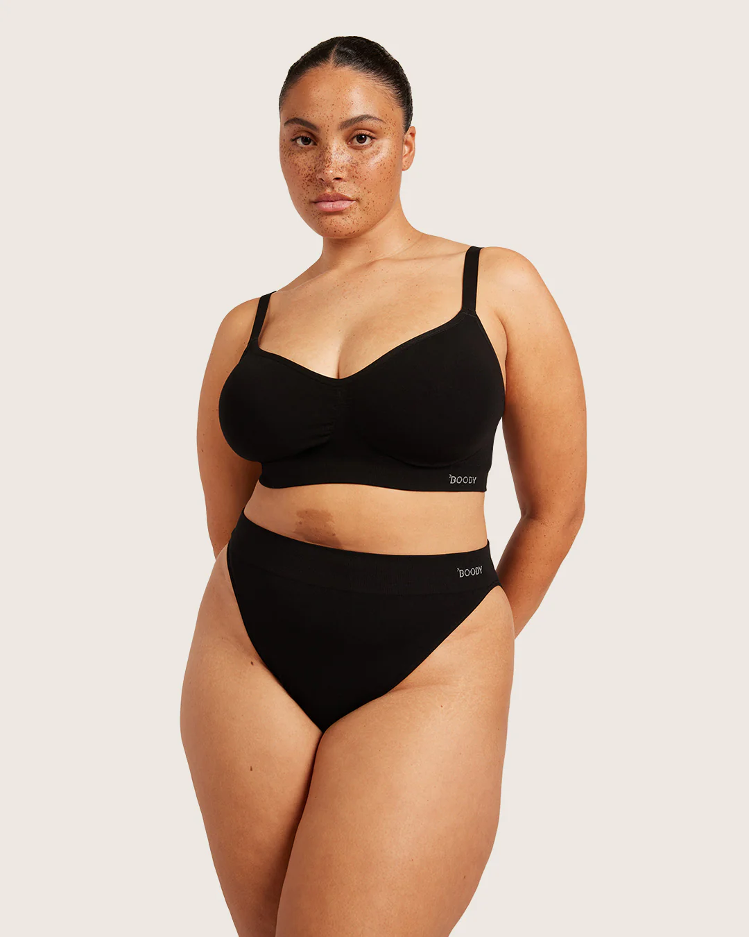 High Cut Full Briefs - Black - Image 31