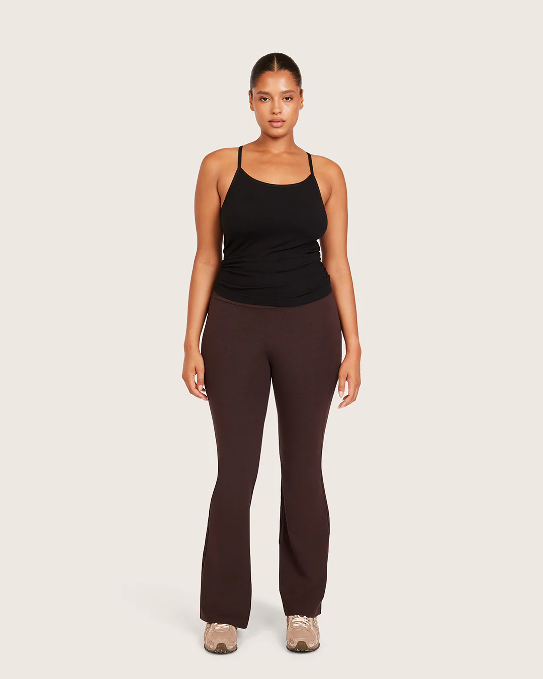 High Waist Flare Pants - Regular - Carob - Image 12