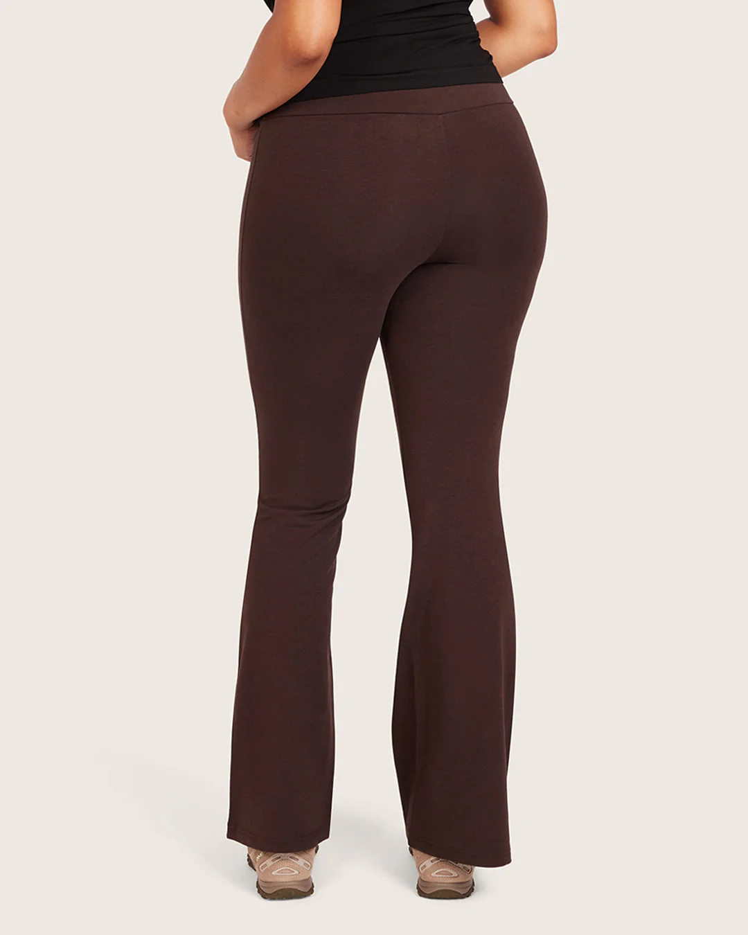 High Waist Flare Pants - Regular - Carob - Image 9