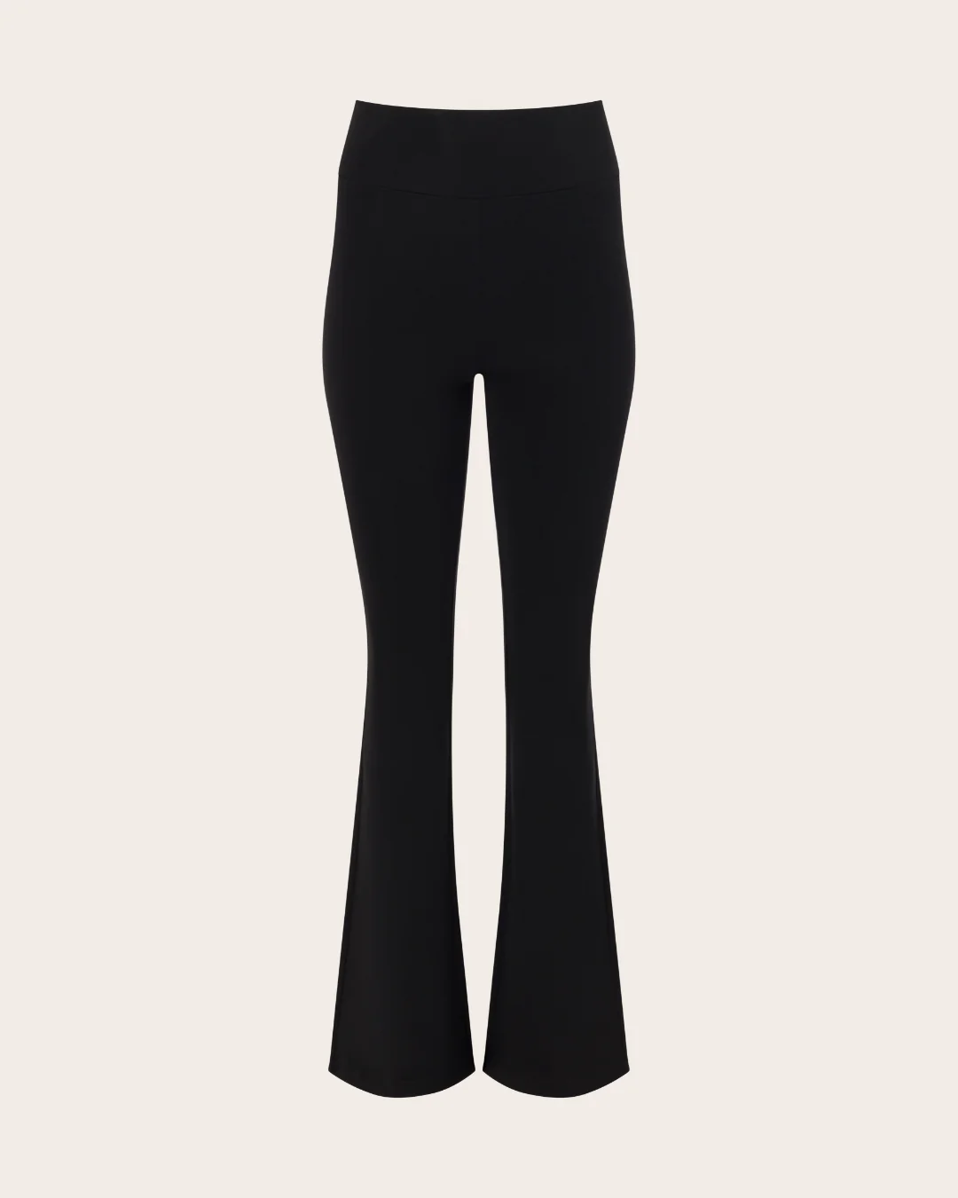High Waist Flare Pants - Short - Black - Image 19