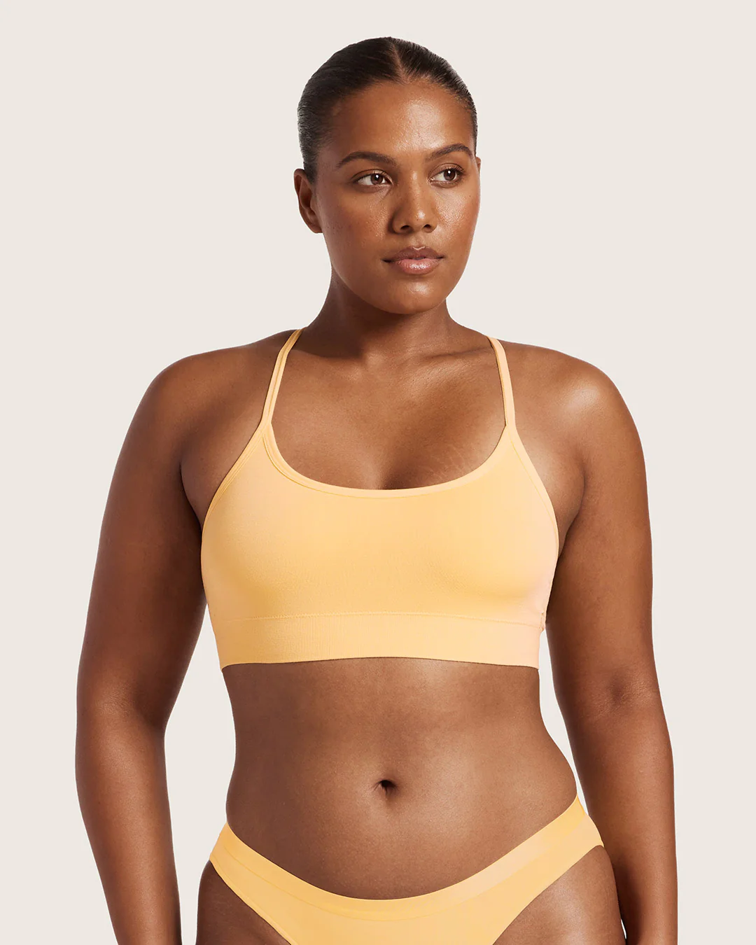 LYOLYTE Racerback Bralette - Mango - Image 5