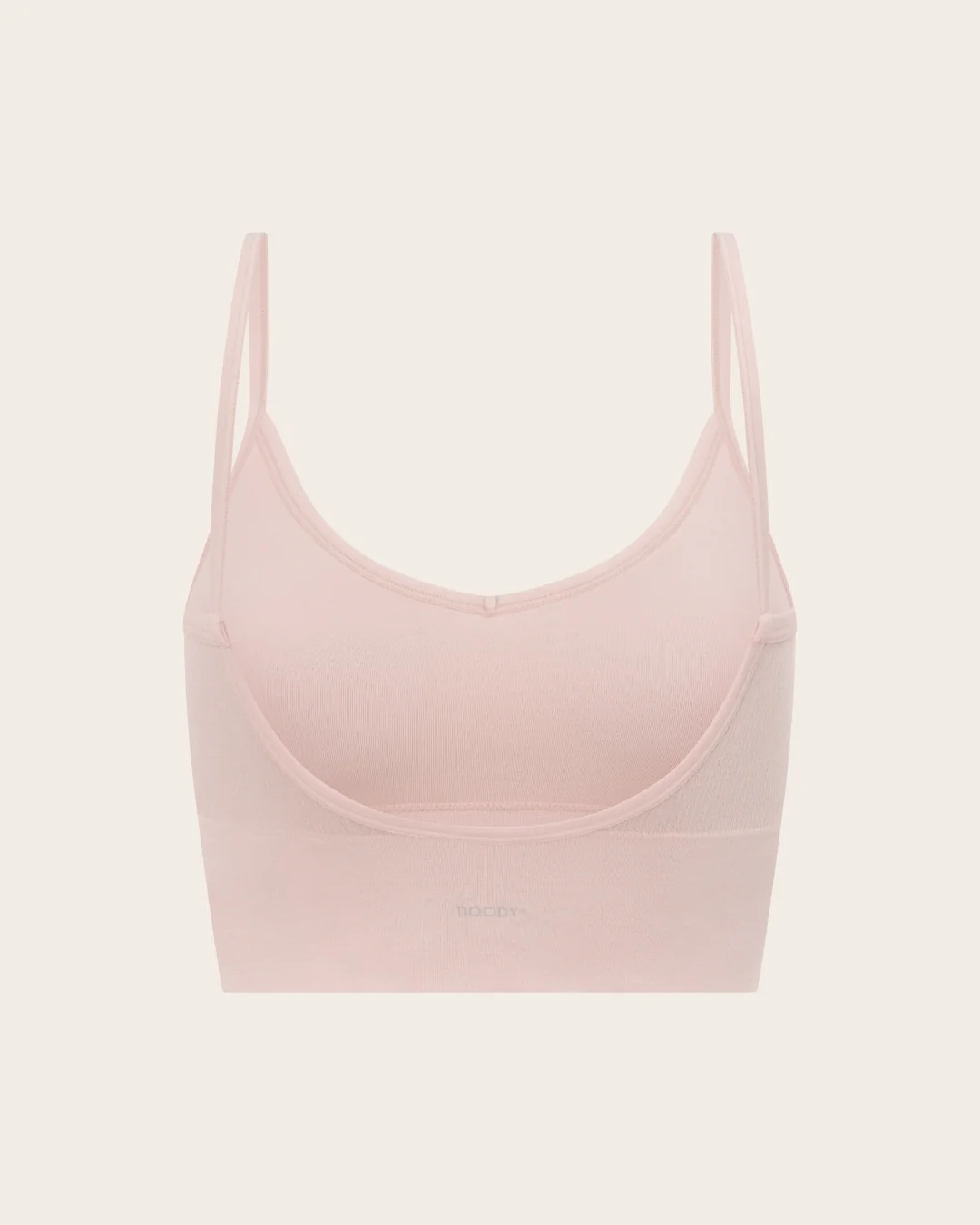 LYOLYTE Ribbed Low Back Bralette - Powder Pink - Image 14