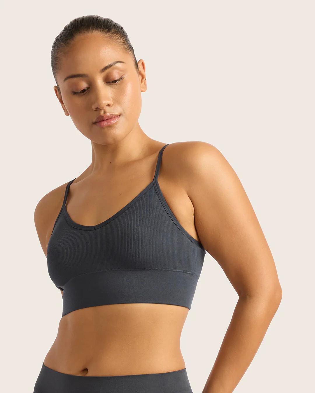 LYOLYTE Ribbed Low Back Bralette - Storm - Image 10