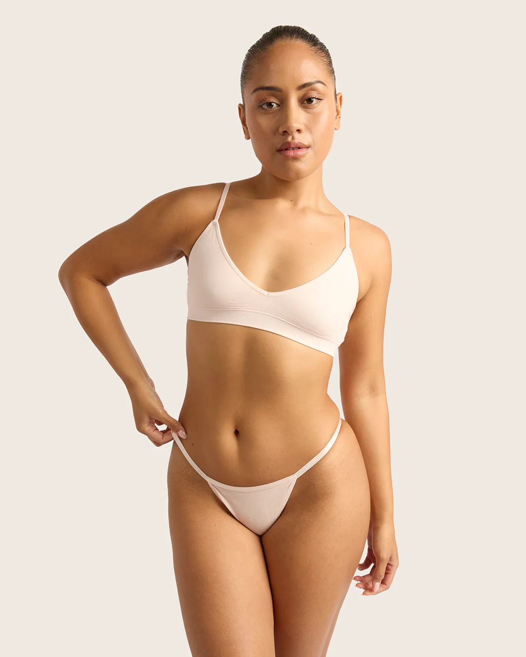 LYOLYTE Thin G-String - Powder Pink - Image 12