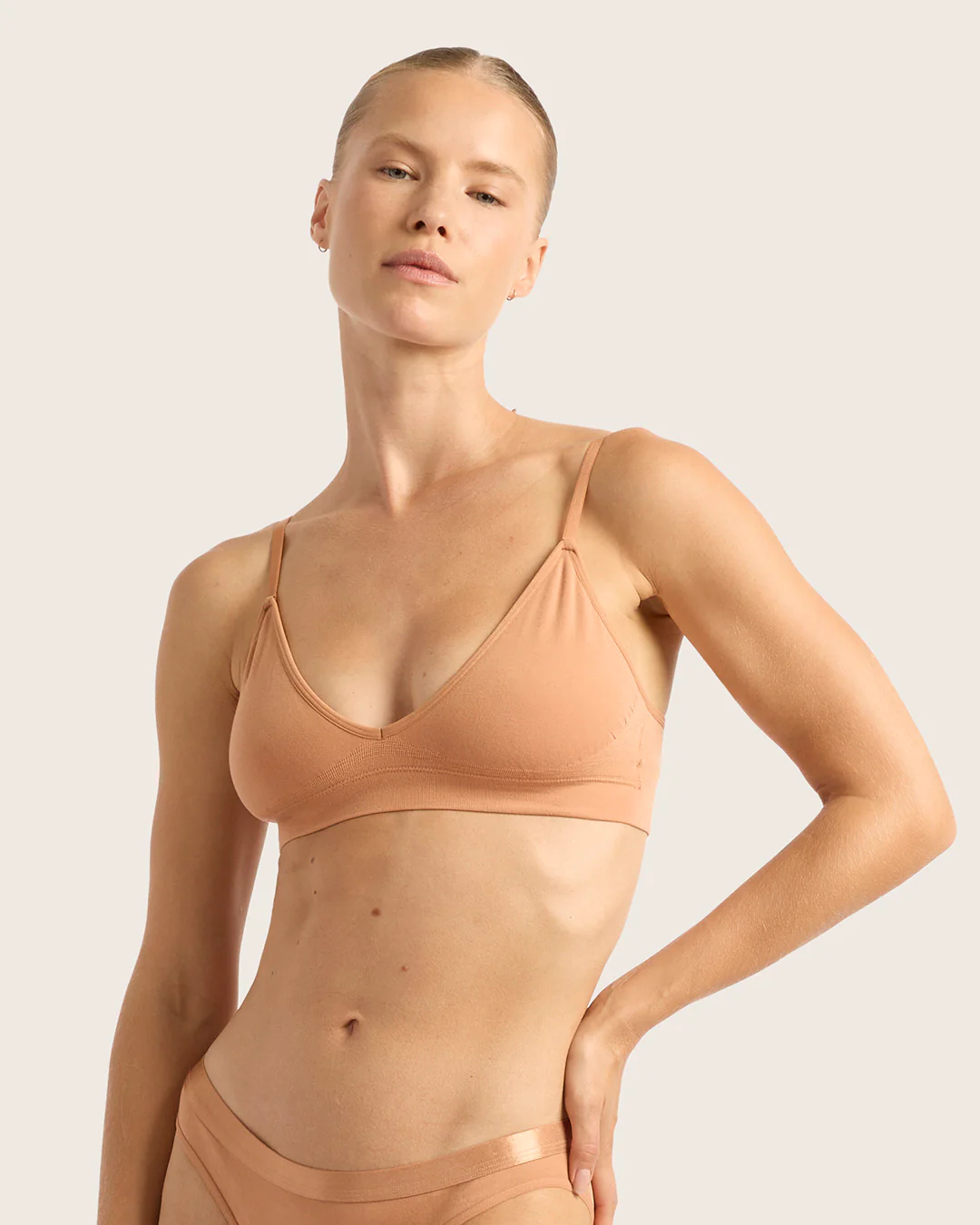 LYOLYTE Triangle Bralette - Dune - Image 3