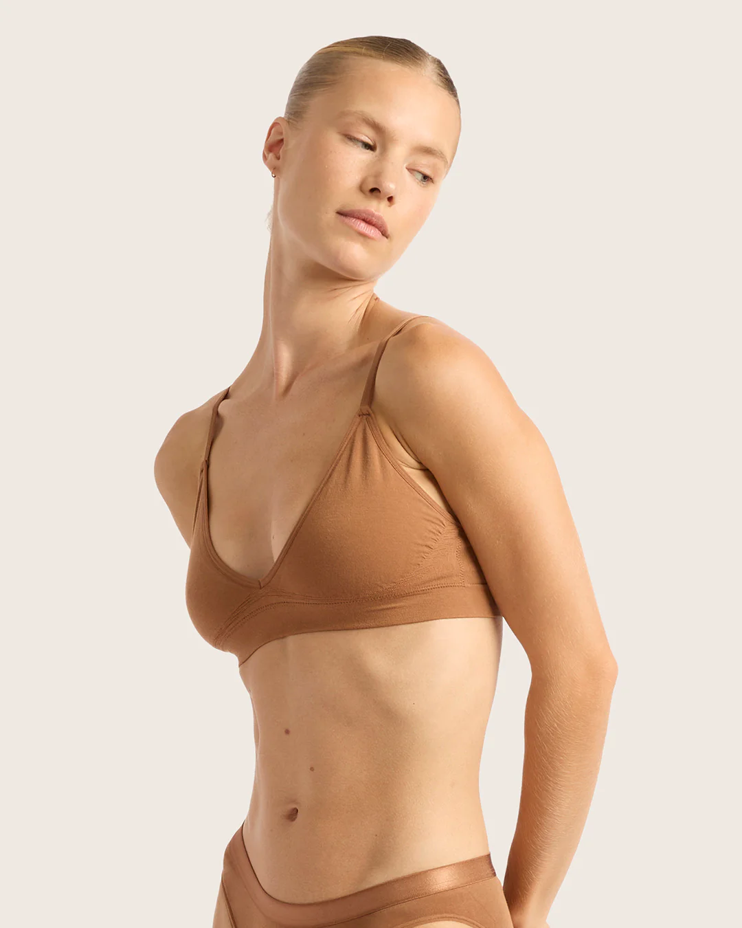 LYOLYTE Triangle Bralette - Maple - Image 3