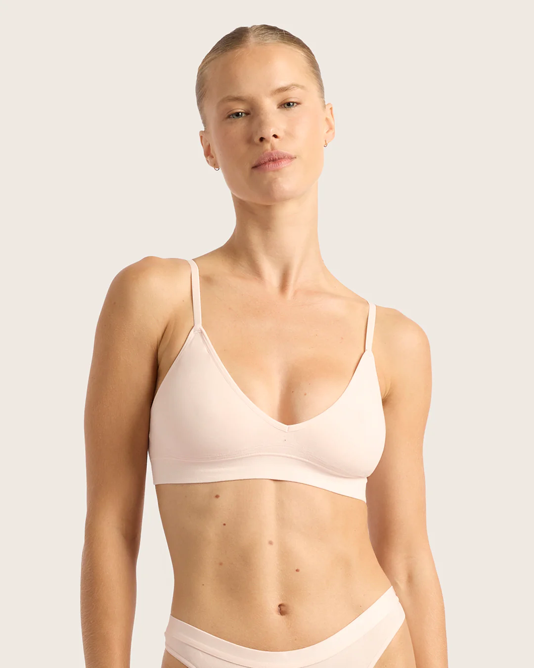 LYOLYTE Triangle Bralette - Powder Pink