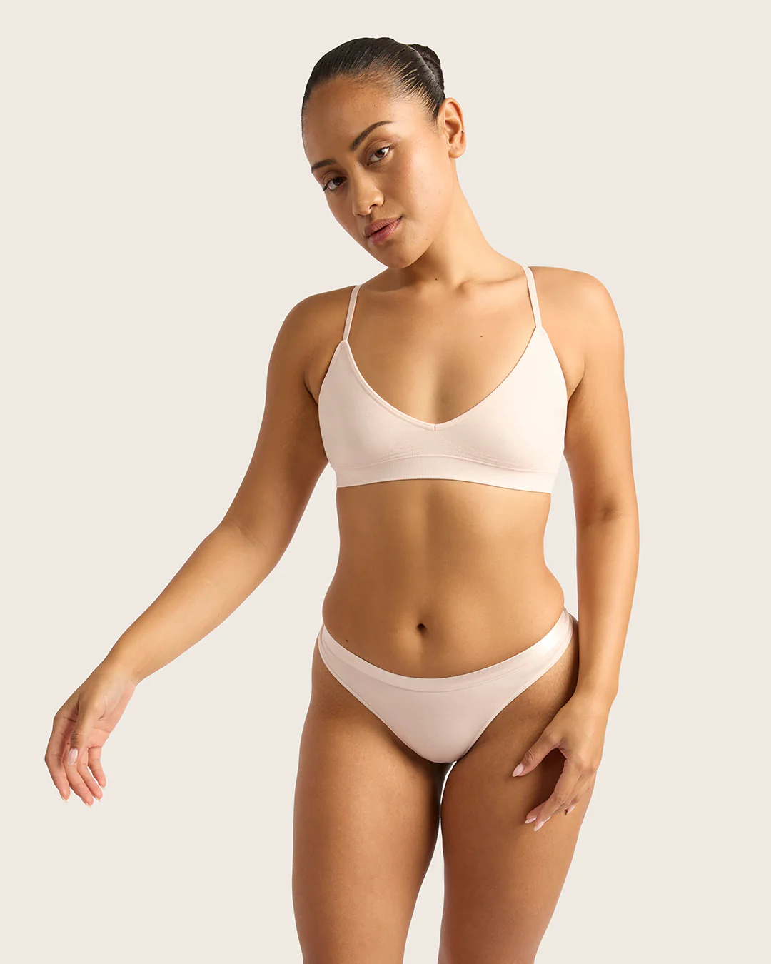 LYOLYTE Triangle Bralette - Powder Pink - Image 10