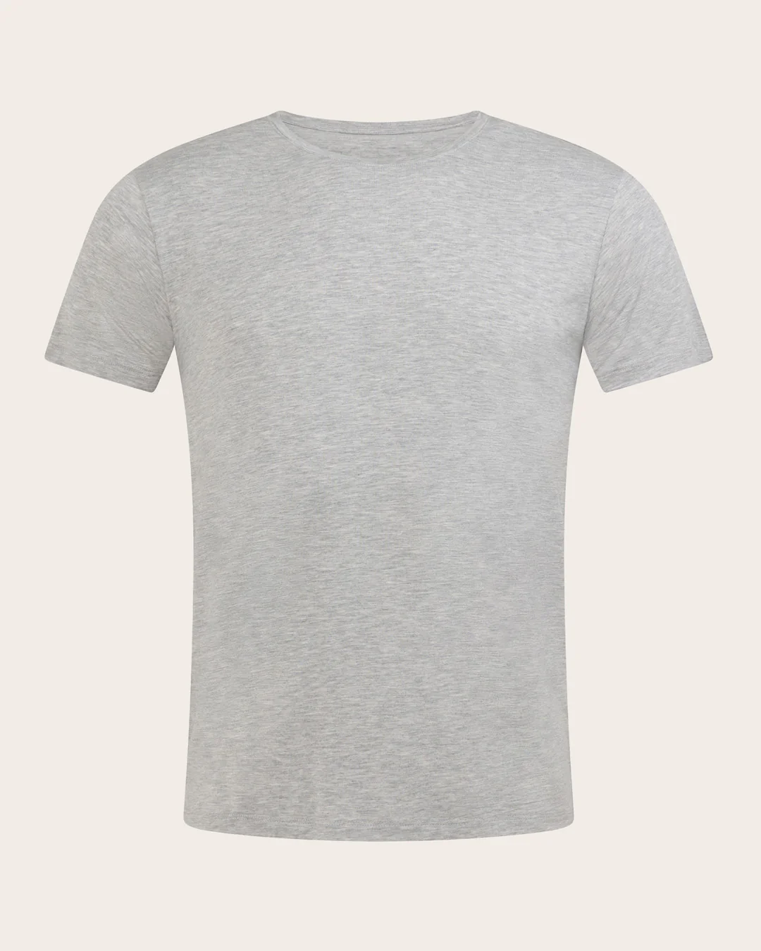 Men's Base Layer Crew Neck T-Shirt - Light Grey Marl - Image 5