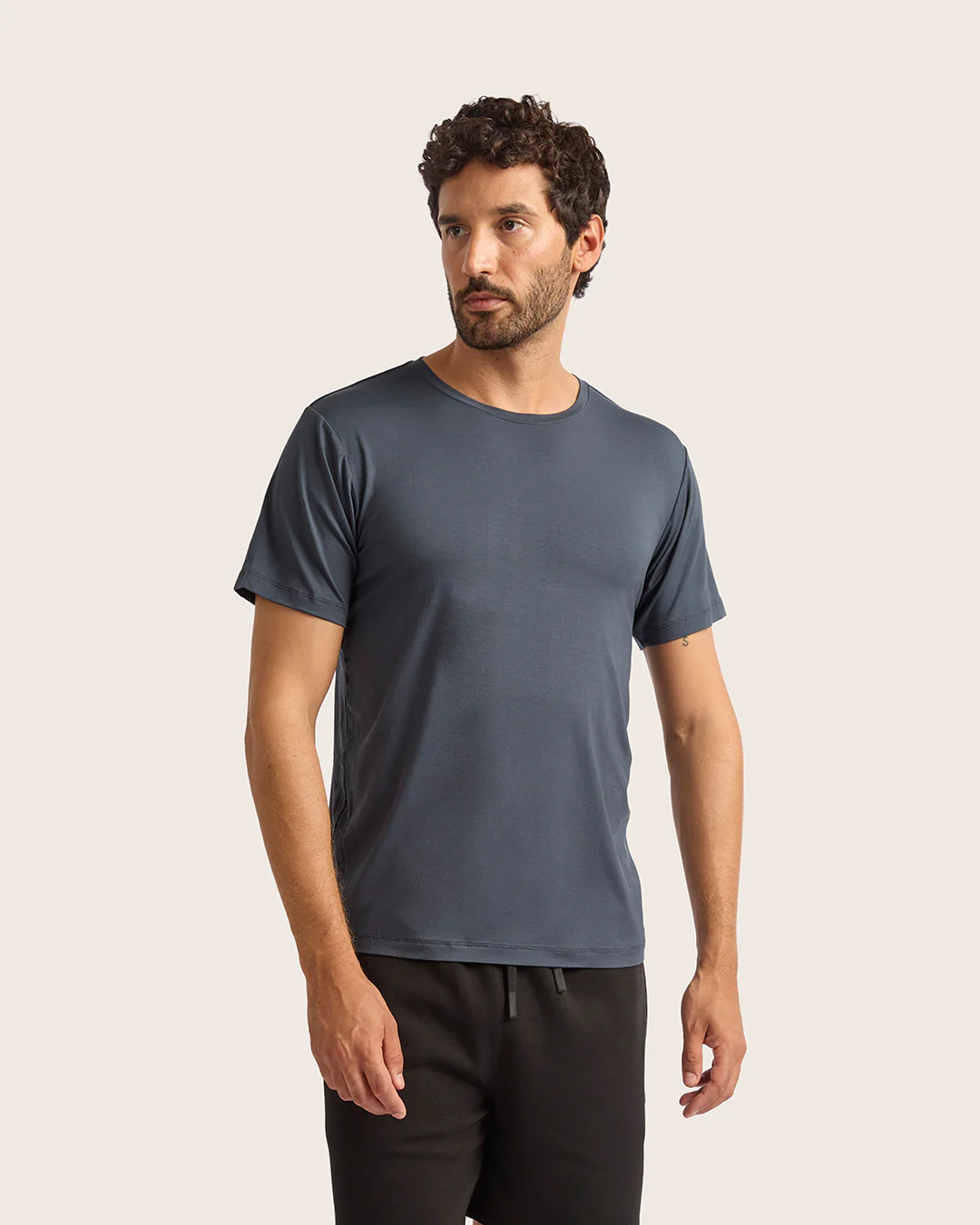 Men's Base Layer Crew Neck T-Shirt - Storm - Image 2