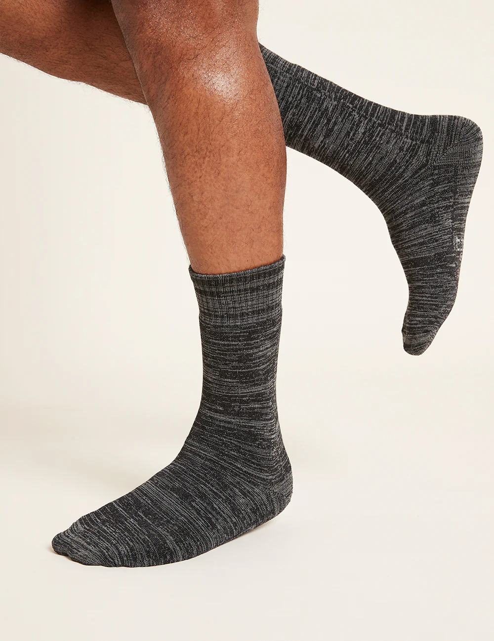 Men's Crew Boot Socks - Dark Grey Marl - Image 3