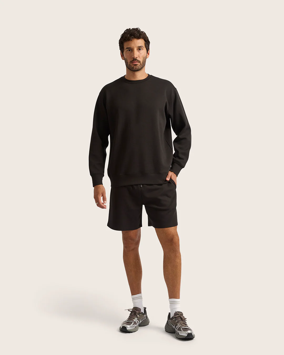 Men's Crew Neck Sweater - Black