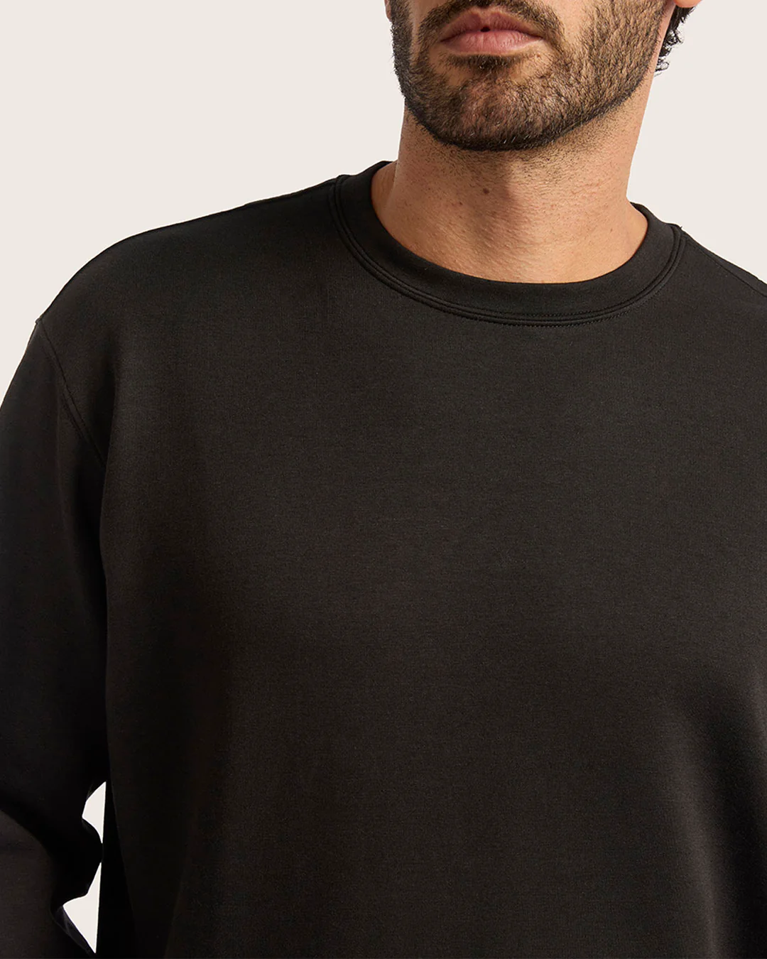 Men's Crew Neck Sweater - Black - Image 5