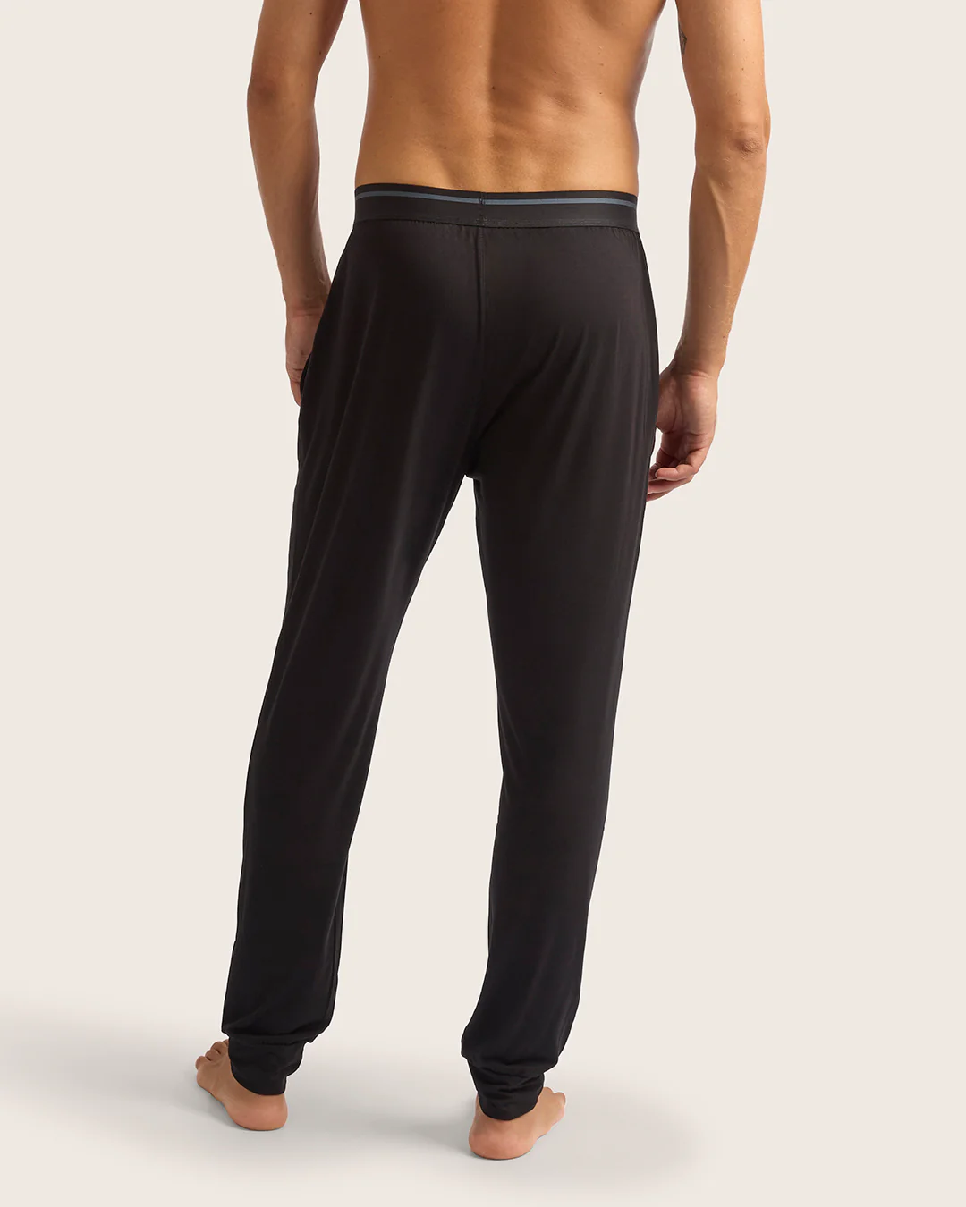 Men's Cuffed Sleep Pants - Black - Image 14
