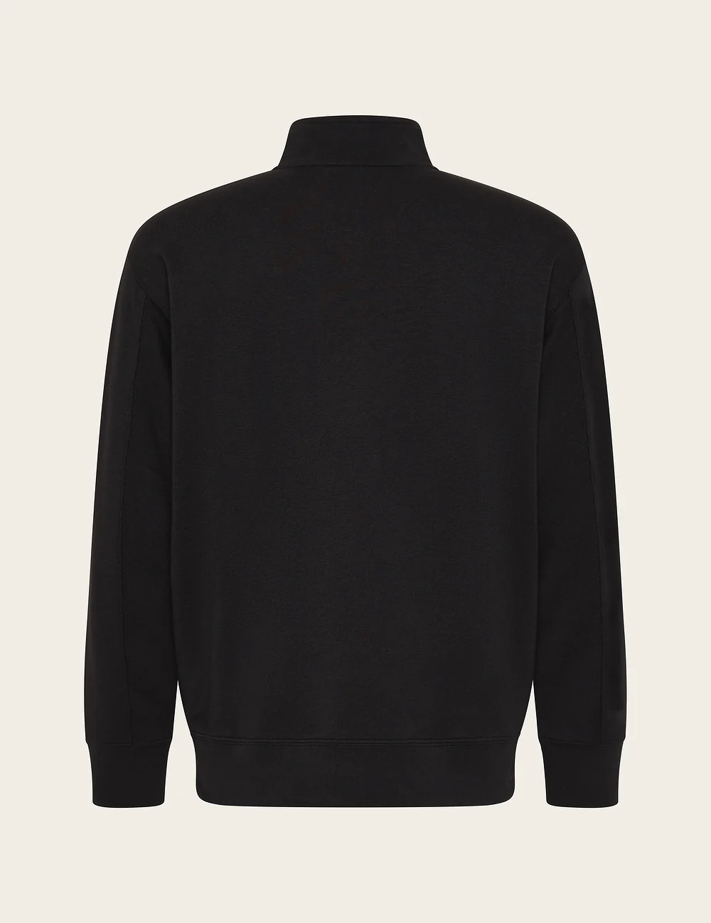 Men's Quarter Zip Sweater - Black - Image 12