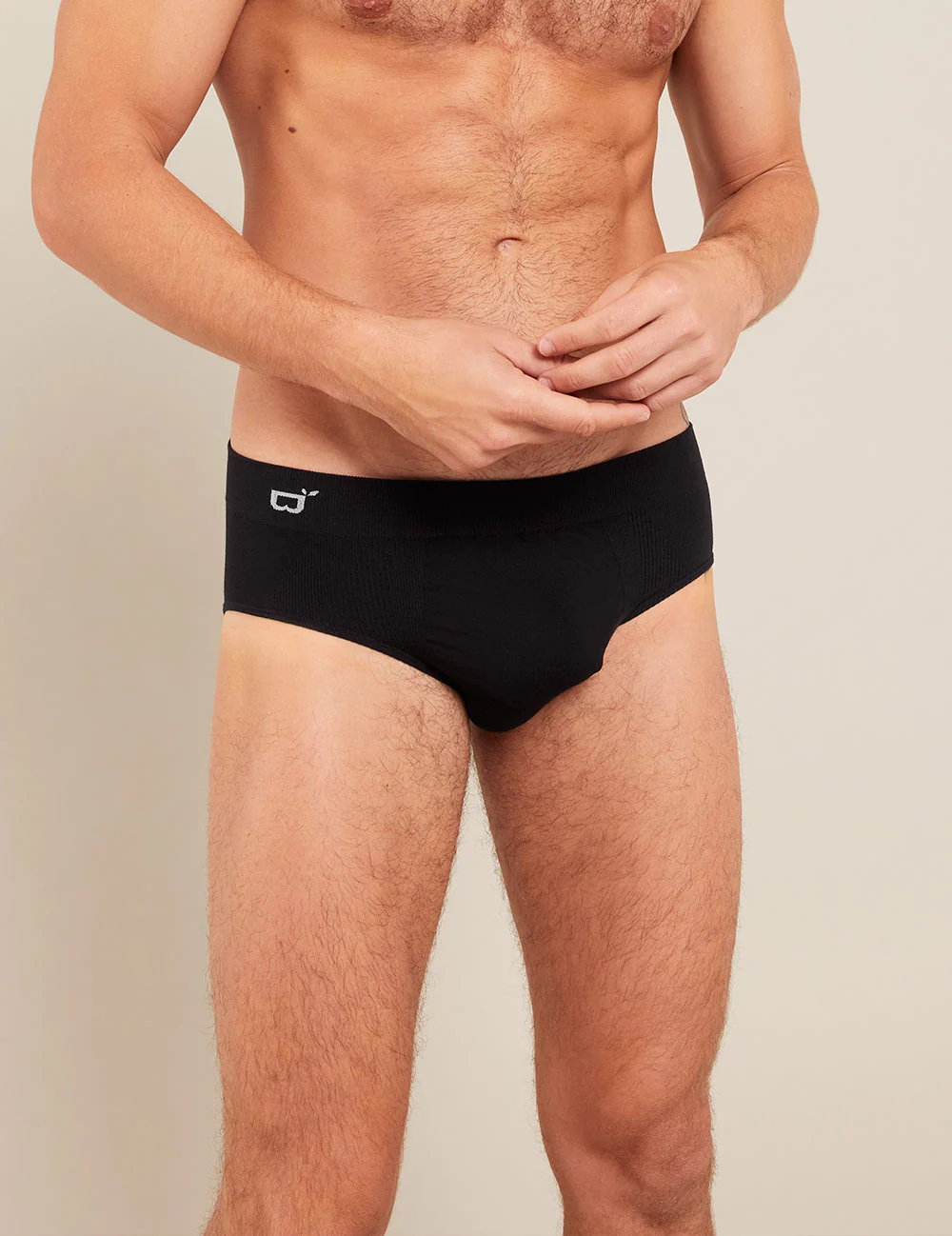 Men's Seamfree Briefs - Black - Image 15