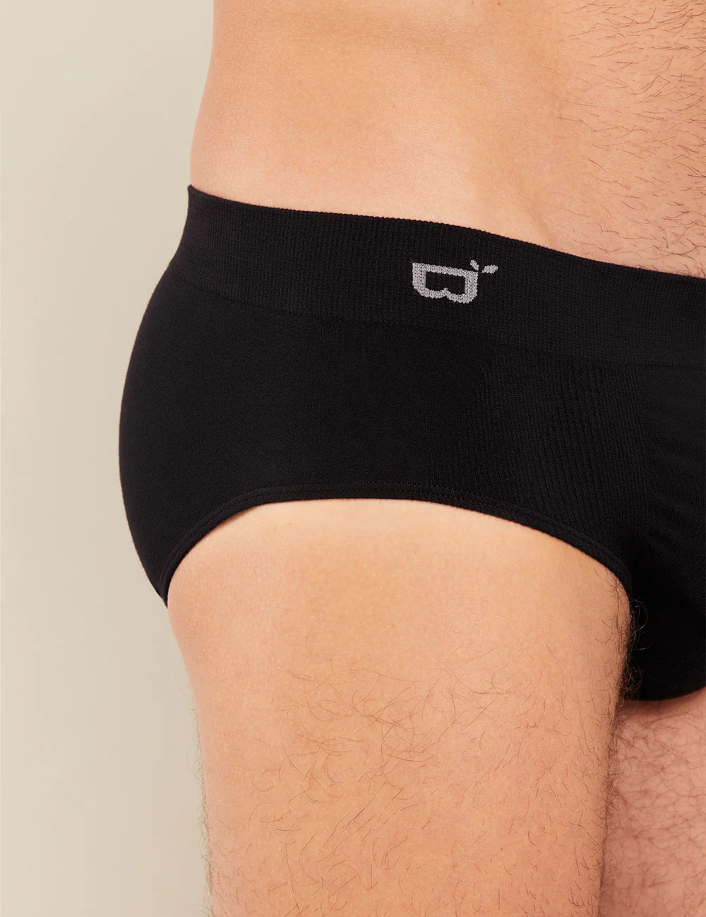 Men's Seamfree Briefs - Black - Image 16
