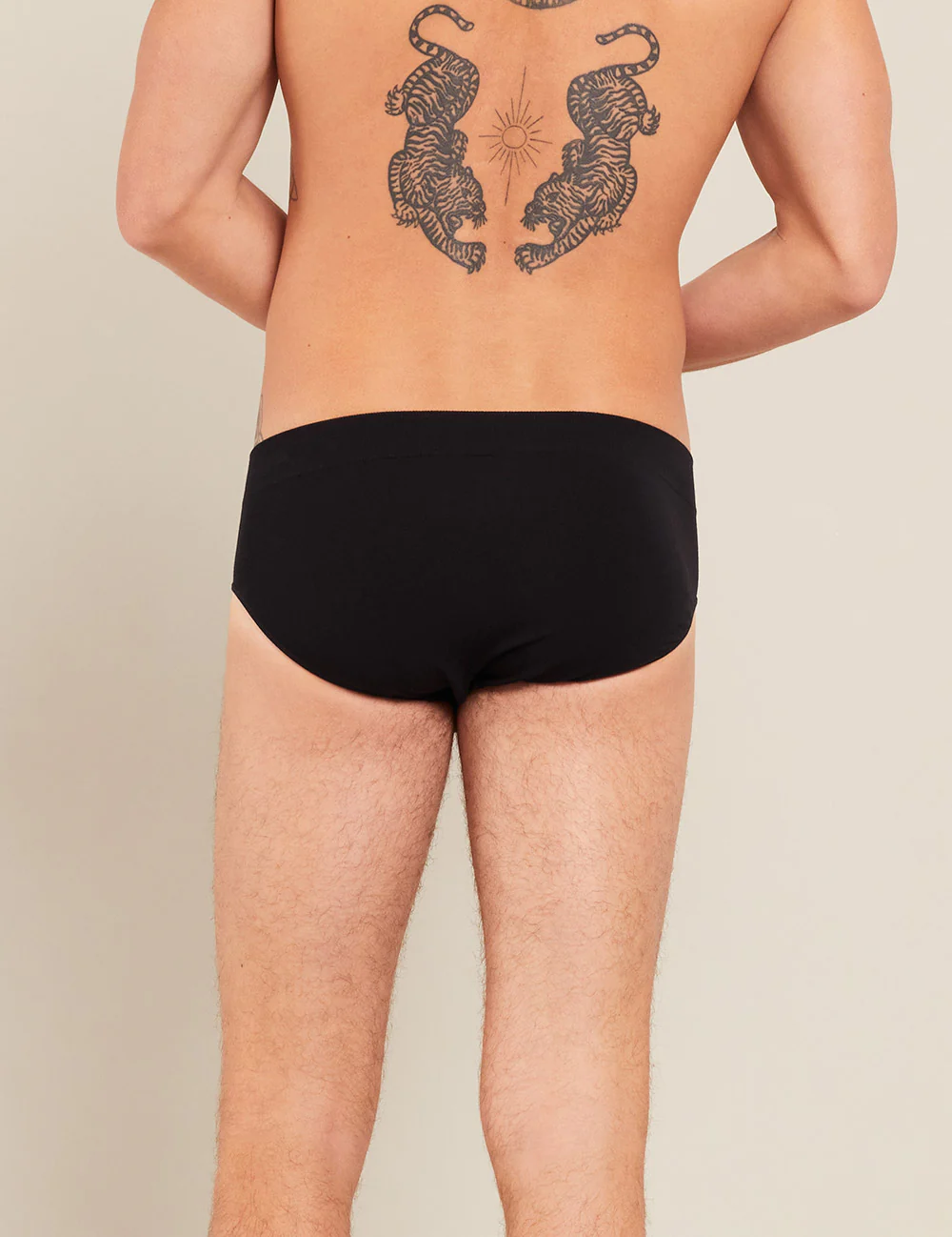Men's Seamfree Briefs - Black - Image 18