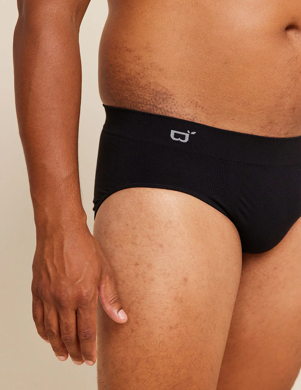 Men's Seamfree Briefs - Black - Image 36