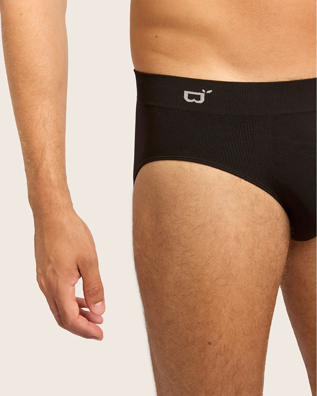 Men's Seamfree Briefs - Black - Image 49